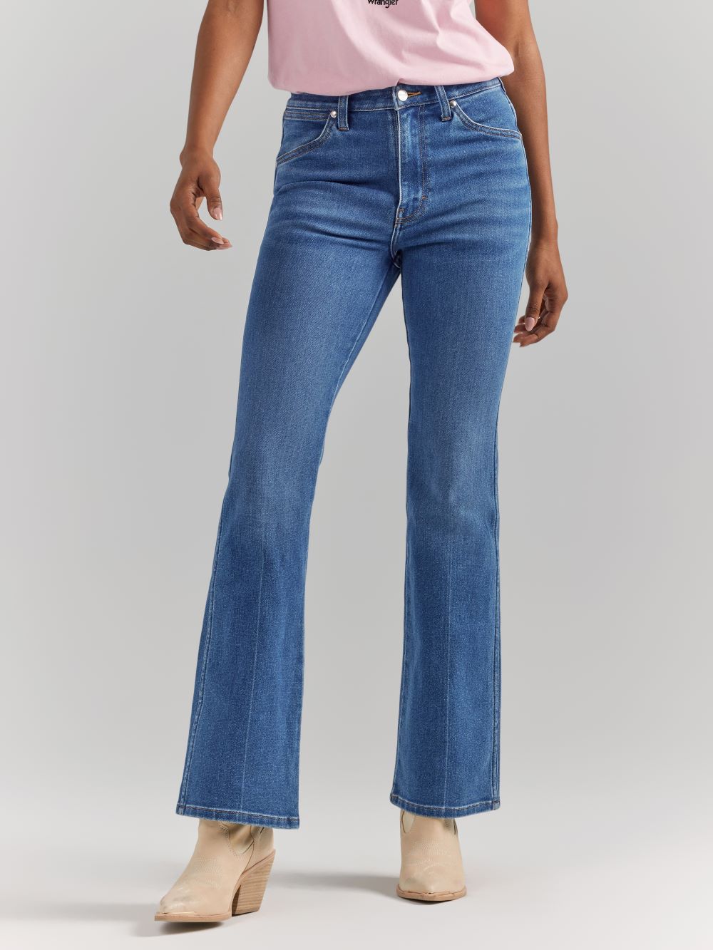 Wrangler Women's Barbie Westward High Rise Bootcut Jean