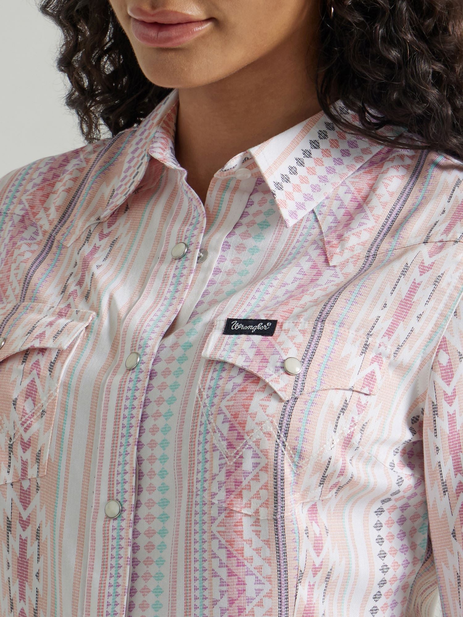 Wrangler Women's Retro Aztec Snap Shirt