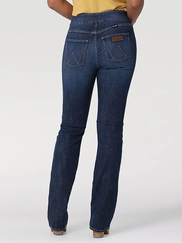 Wrangler Women's Retro Pull On High Rise Bootcut Jean