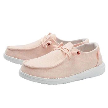 Hey Dude Ladies Wendy Linen Pink Lemonade