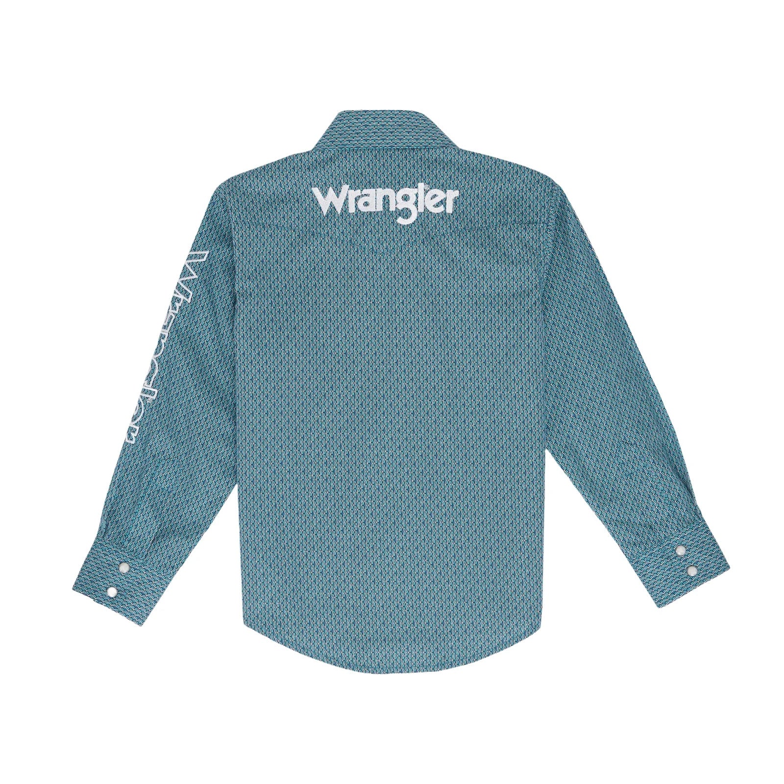 Wrangler Boy's Western Logo Snap Shirt