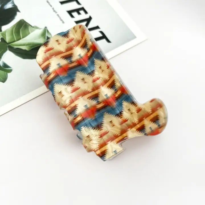 Cowboy Boot Hair Claw Clip Western Style Cool Print