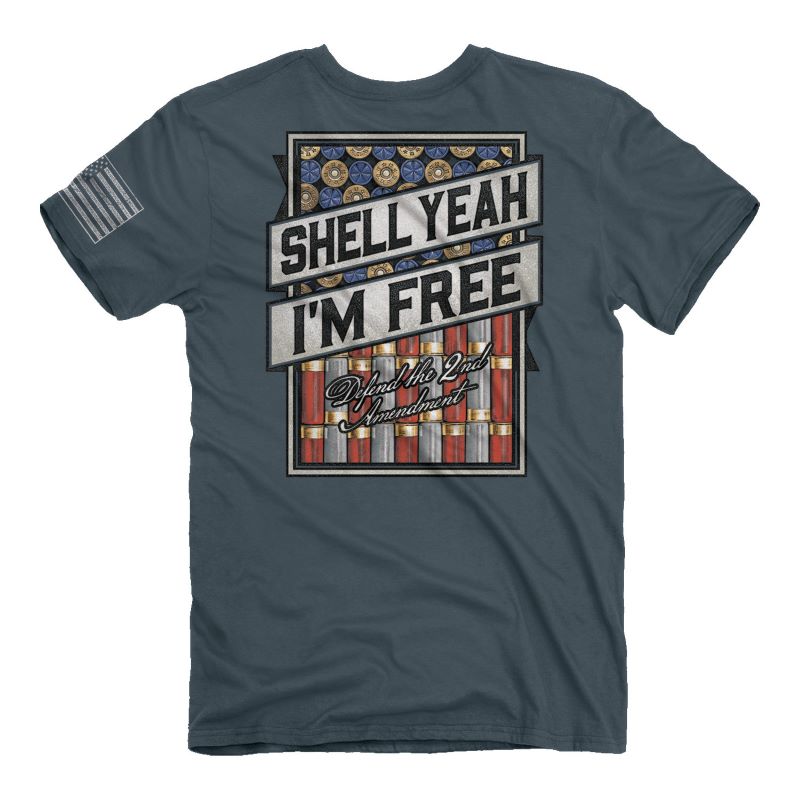 Buck Wear Men's Shell Yeah Freedom Shirt BIG & TALL