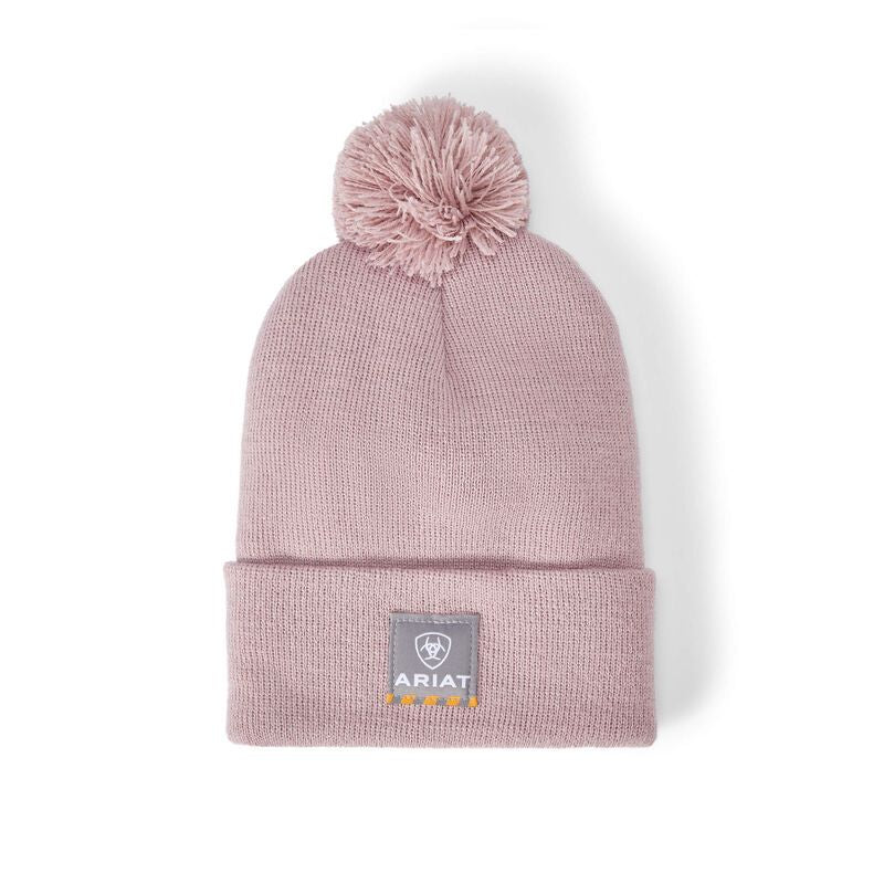 Ariat Women's Rebar Pom Beanie Light Orchid