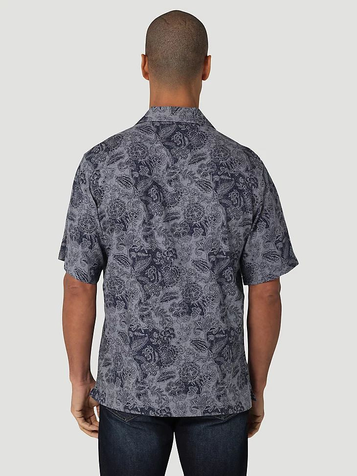 Wrangler Men's Coconut Cowboy Snap Front Camp Shirt