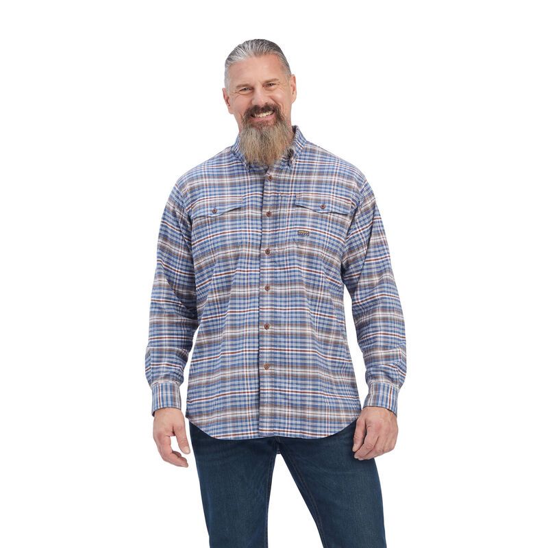 Ariat Men's Rebar Flannel DuraStretch Work Shirt BIG & TALL
