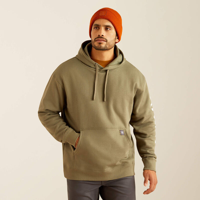 Ariat Men's Rebar Roughneck Pullover Hoodie BIG & TALL