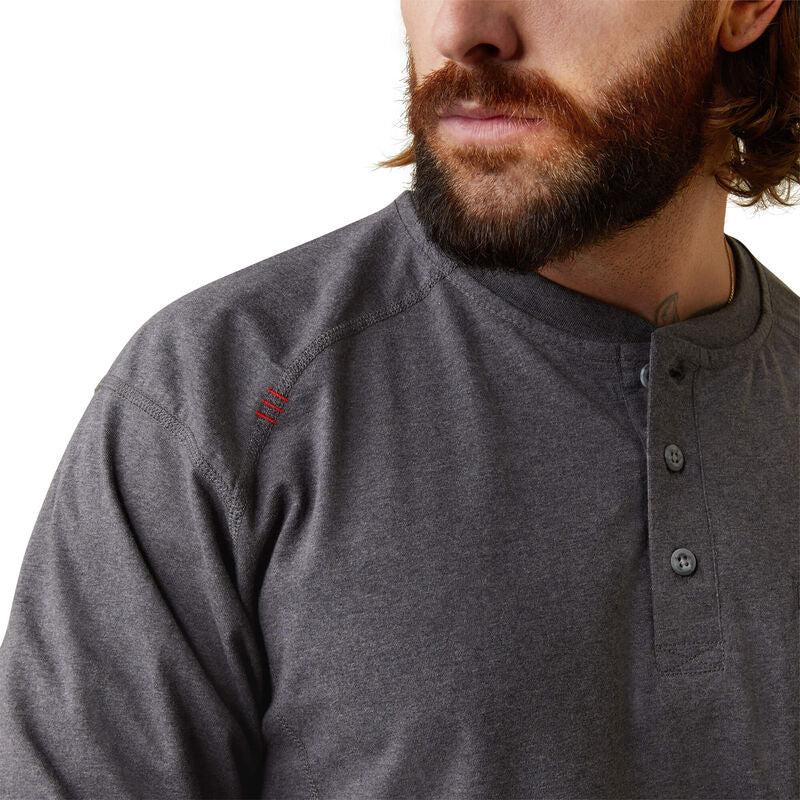Ariat Men's FR Air Refinery Row Graphic Henley Top