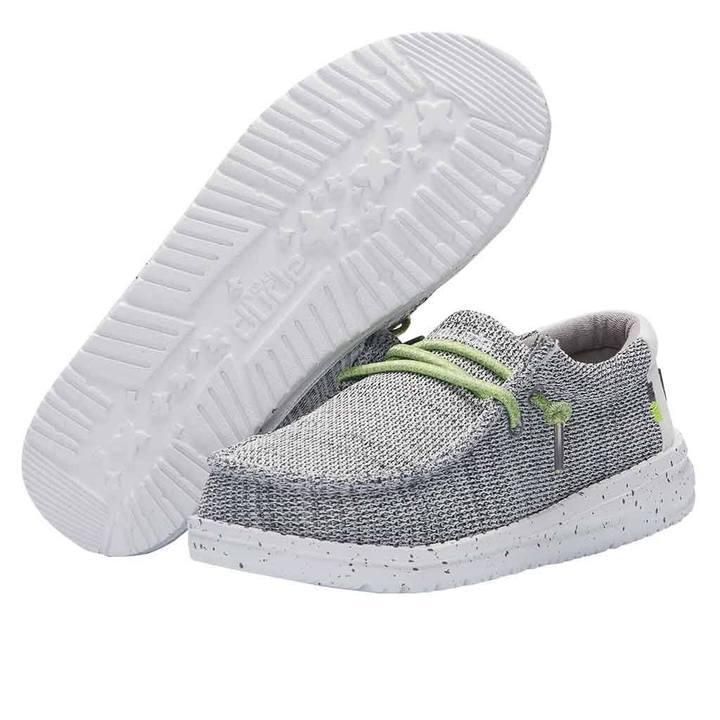 Hey Dude Youth Sox Stone White