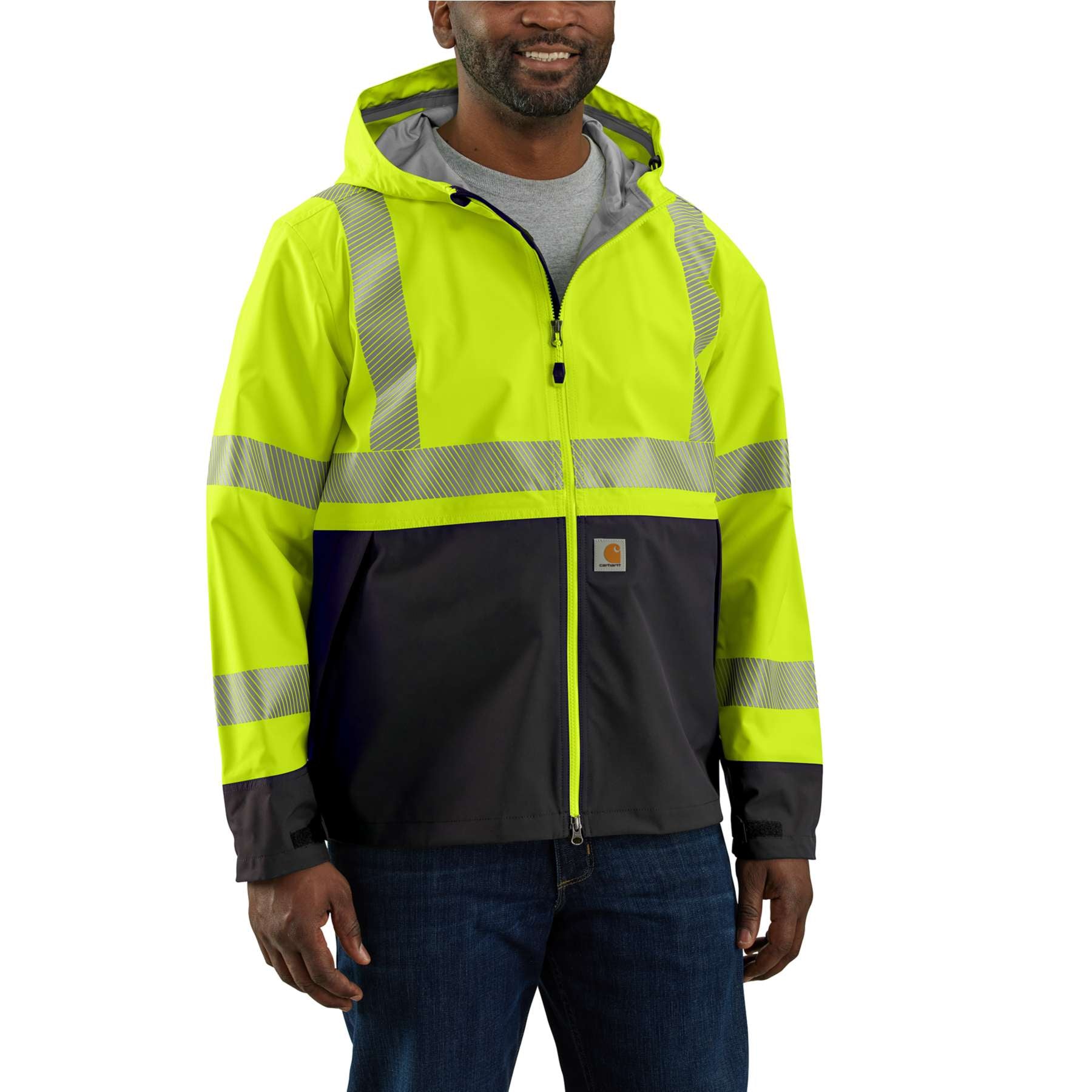 Carharrt Men's High-Vis Storm Defender Midweight Class 3 Jacket BIG & TALL
