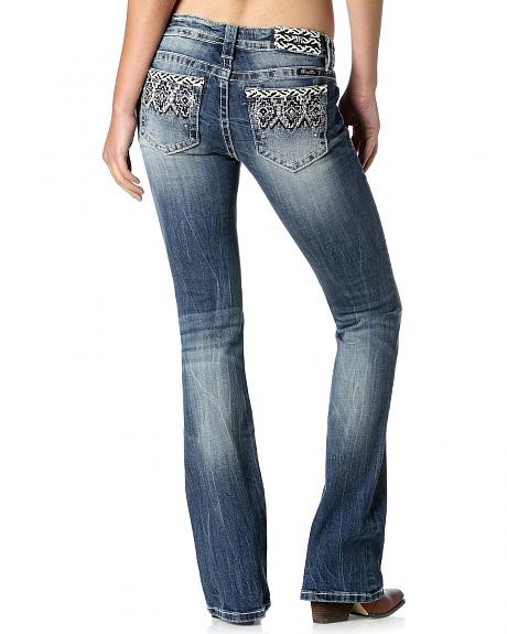 Women's Rebel Soul Mid-Rise Boot Cut Jeans