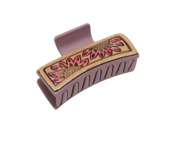 Myra Sunset Sunflower Hair Comb Clip