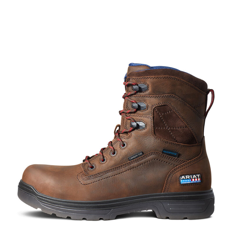 Ariat Men's Turbo 8" USA Assembled Waterproof Carbon Toe Work Boot