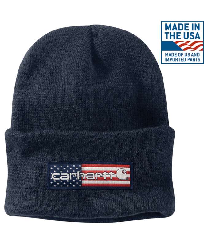 Carhartt Men's Flag Patch Acrylic Watch Hat