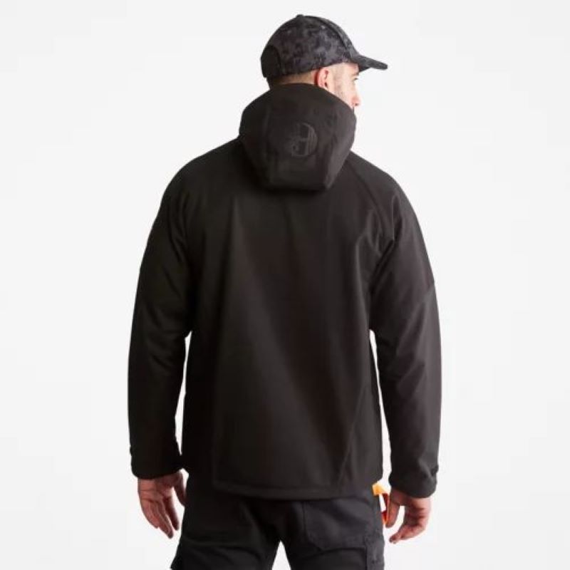 Timberland Men's Powerzip Hooded Softshell Jacket Black
