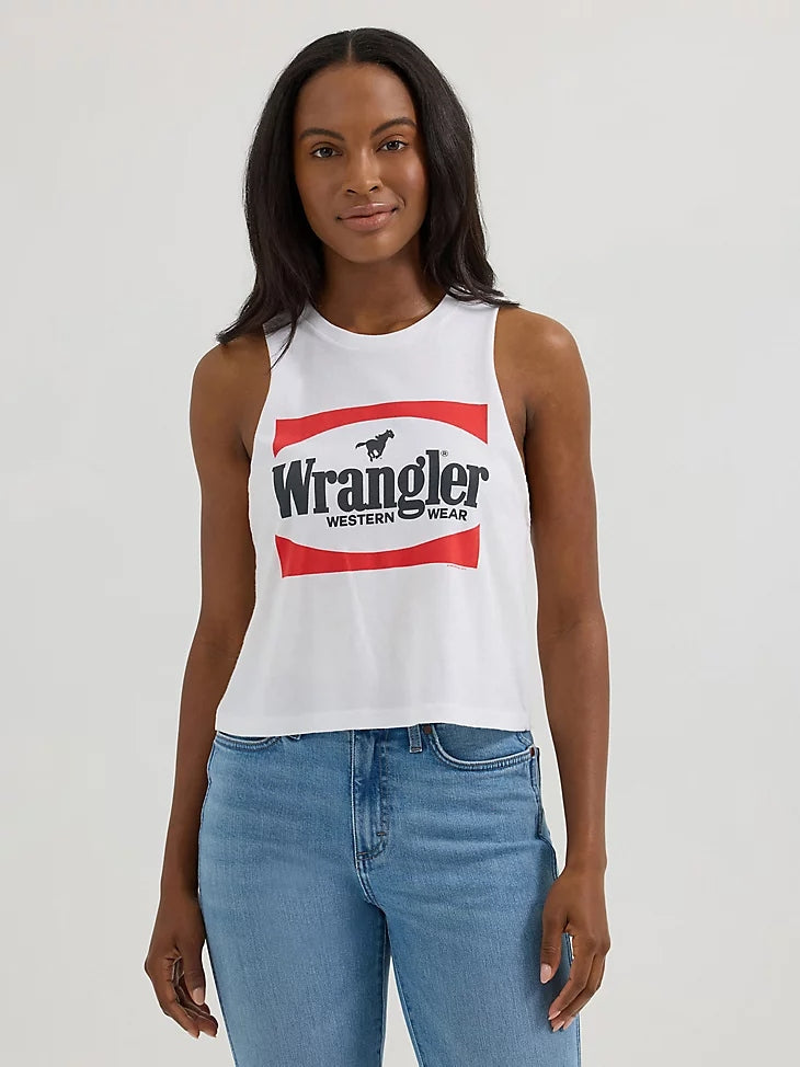 Wrangler Women's Festival Crop Graphic Tank