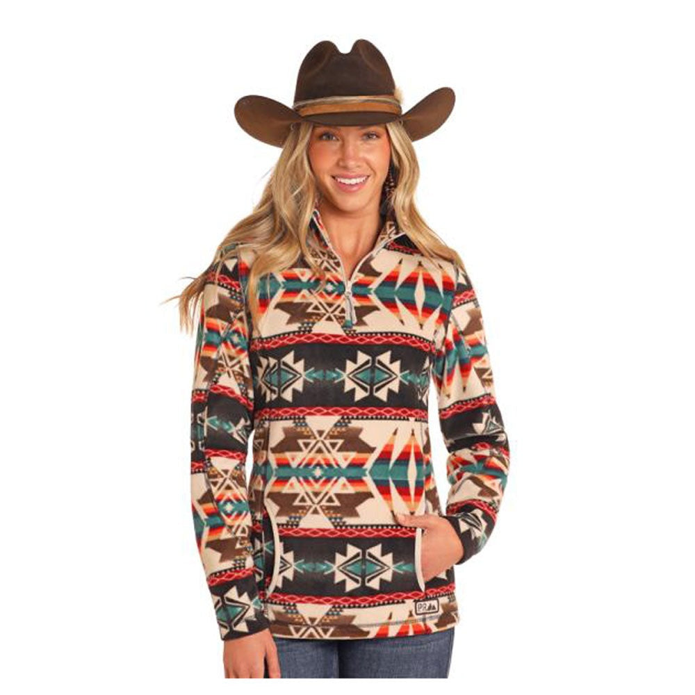 Panhandle Women's Aztec Fleece 1/4 Zip Pullover