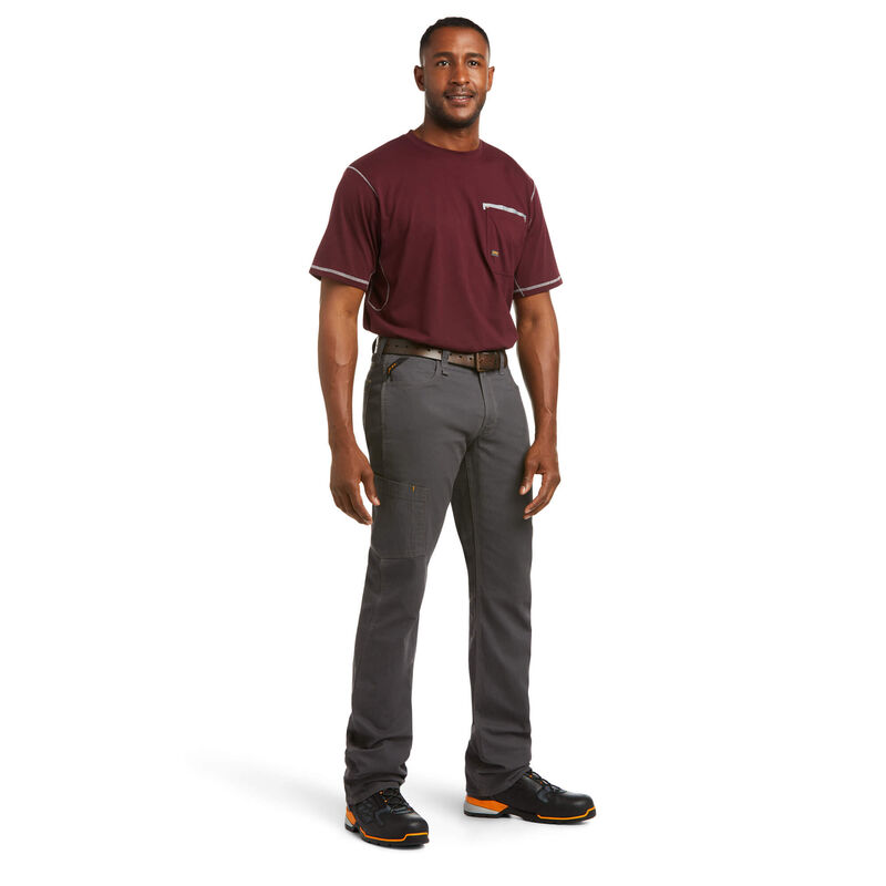 Ariat Men's Rebar M4 Low Rise DuraStretch Made Tough Stackable Straight Leg Pant