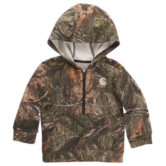 Carhartt Long-Sleeve Half-Zip Camo Sweatshirt