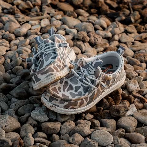 HEYDUDE X BURLEBO Youth Wally Funk Deer Camo