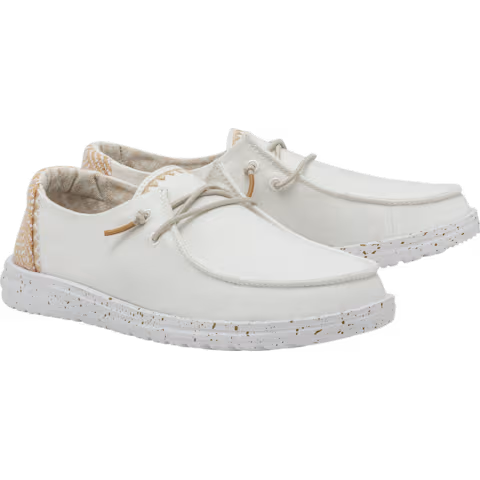 Hey Dude Wendy Chambray White Sand