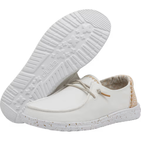 Hey Dude Wendy Chambray White Sand