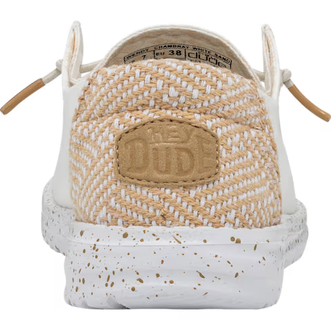 Hey Dude Wendy Chambray White Sand