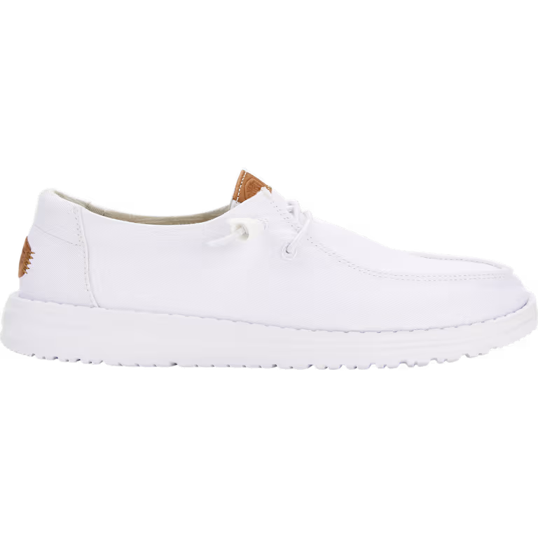 Hey Dude Women's Wendy Stretch Canvas White