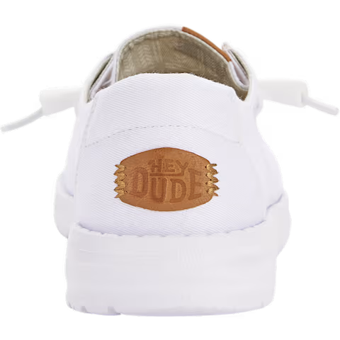 Hey Dude Women's Wendy Stretch Canvas White