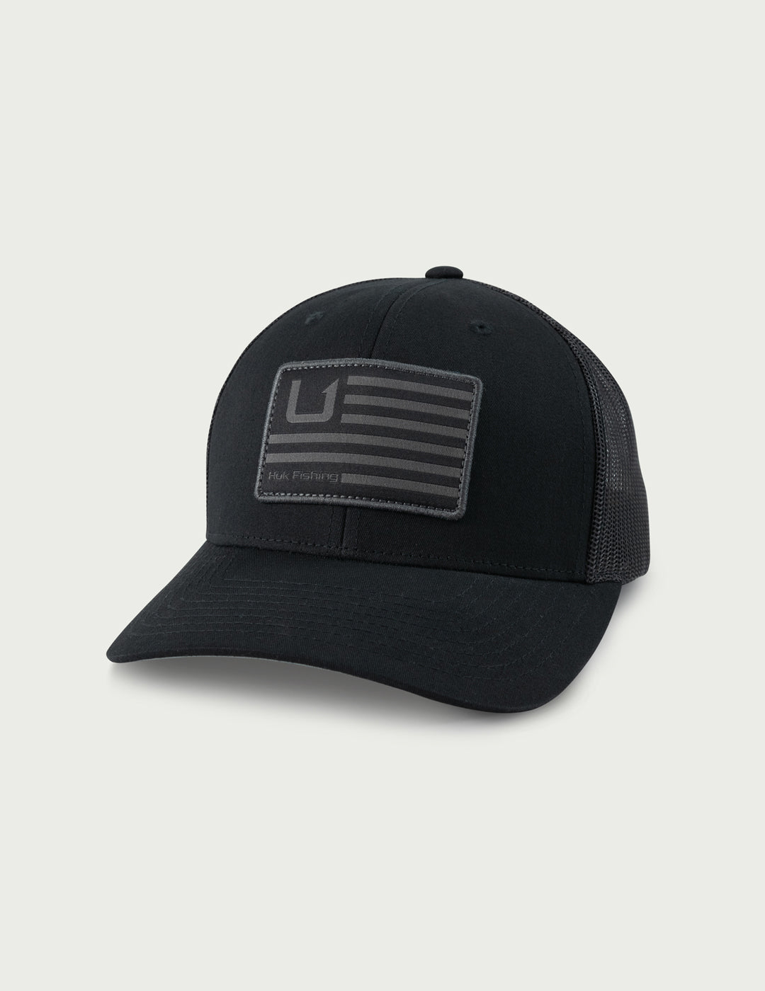 Huk Men's Huk And Bars Trucker Hat - BLACK 001