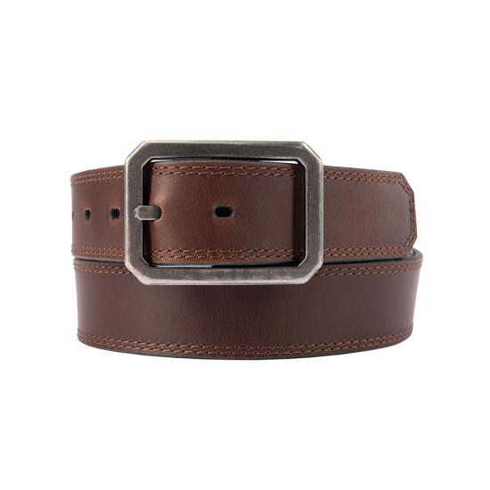 Carhartt Men's Reversible Leather Center Bar Buckle Belt