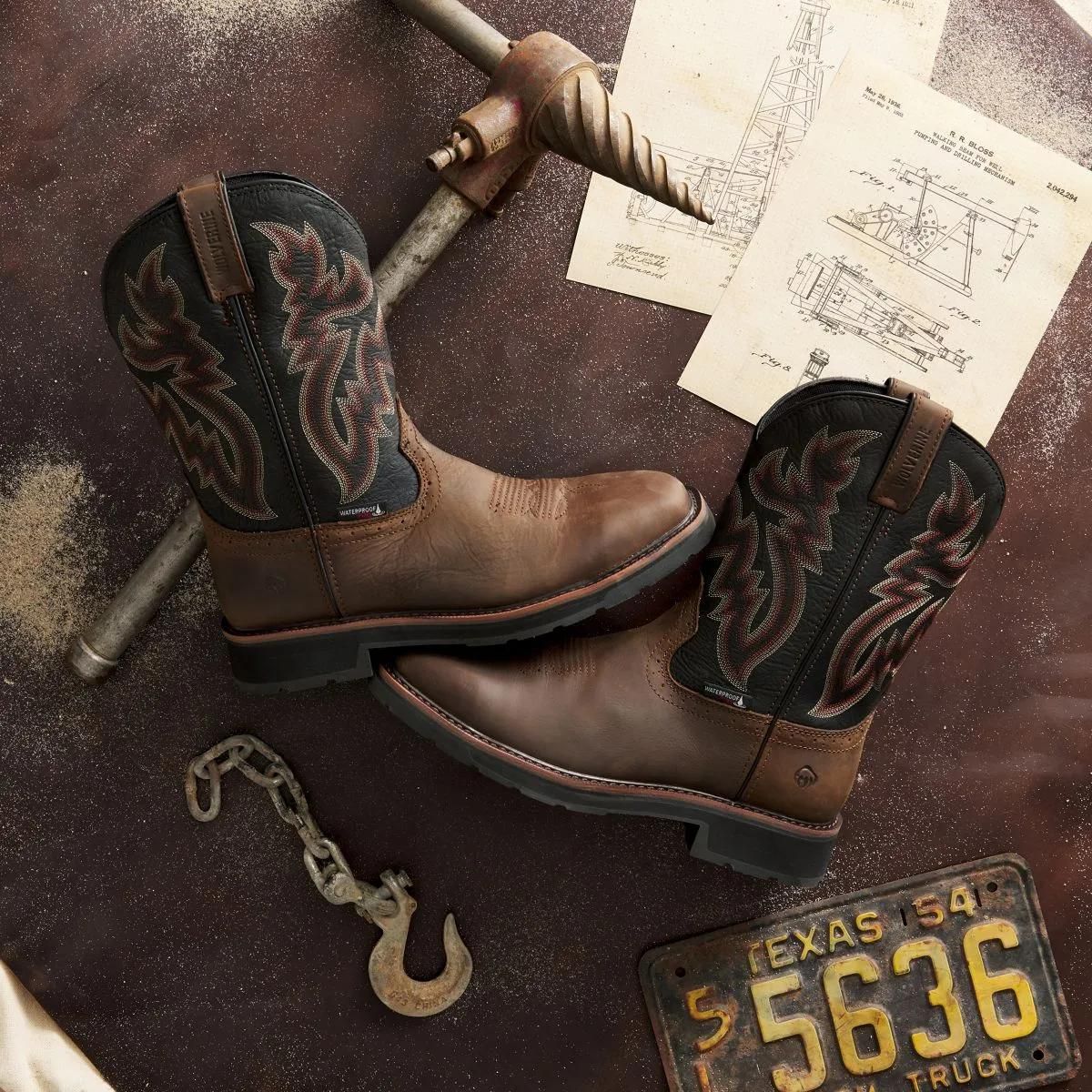 Wolverine Men's Rancher Waterproof Steel-Toe Wellington