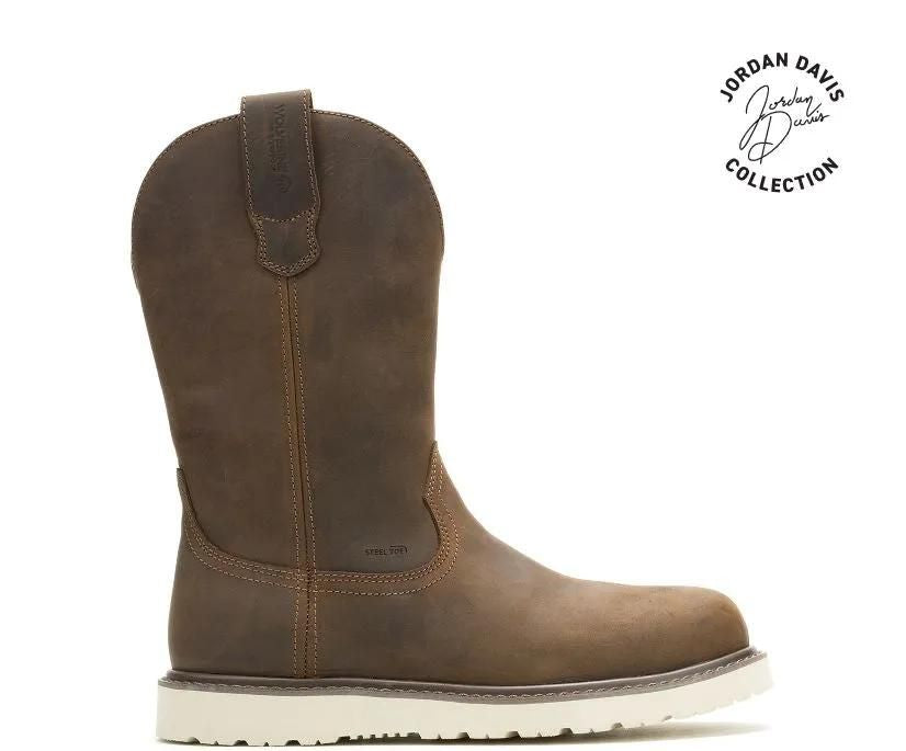 Wolverine Men's x Jordan Davis Bronc Wedge Steel-Toe Waterproof Work Wellington