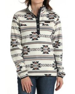 Cinch Women's Southwestern Print Fleece Pullover