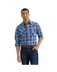 Wrangler Men's Retro Long Sleeve Woven Snap Shirt