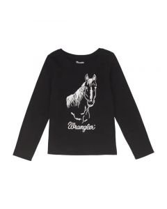 Wrangler Youth Graphic Horse Long Sleeve T-Shirt