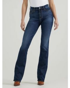 Wrangler Women's Bespoke Dark Wash High Rise Bootcut Jeans