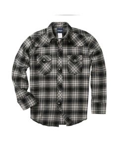 Wrangler Men's Assorted Plaid Long Sleeve Light Weight Flannel Shirt