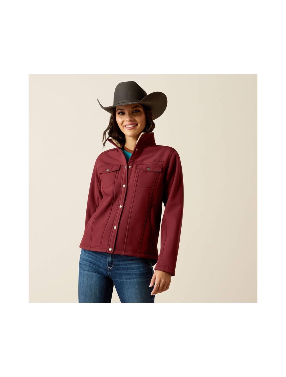 Ariat burgundy softshell jacket hotsell