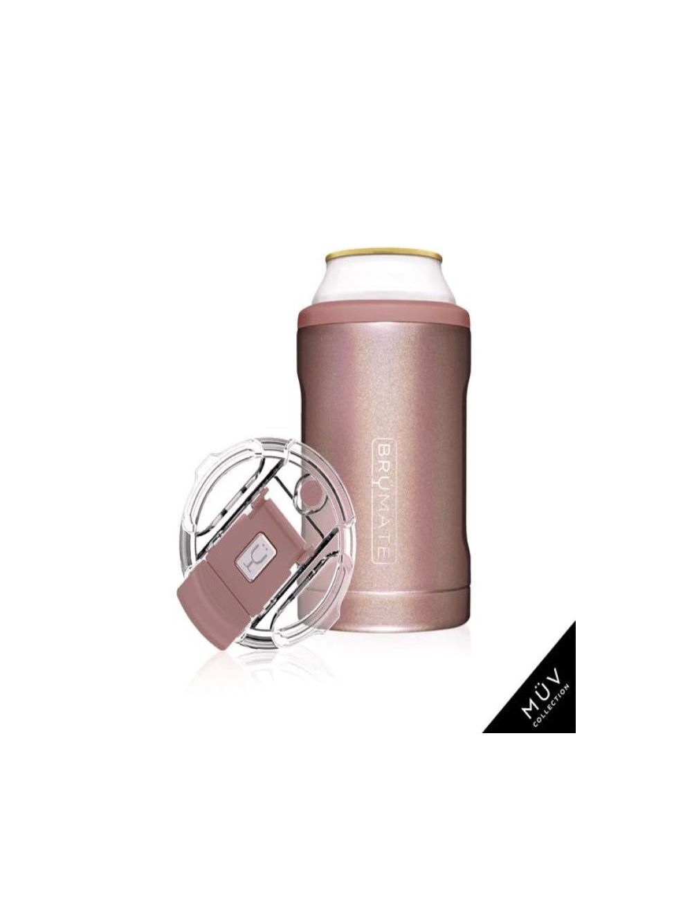 Brumate Hopsulator Duo Glitter Rose Gold 12oz Standard Cans