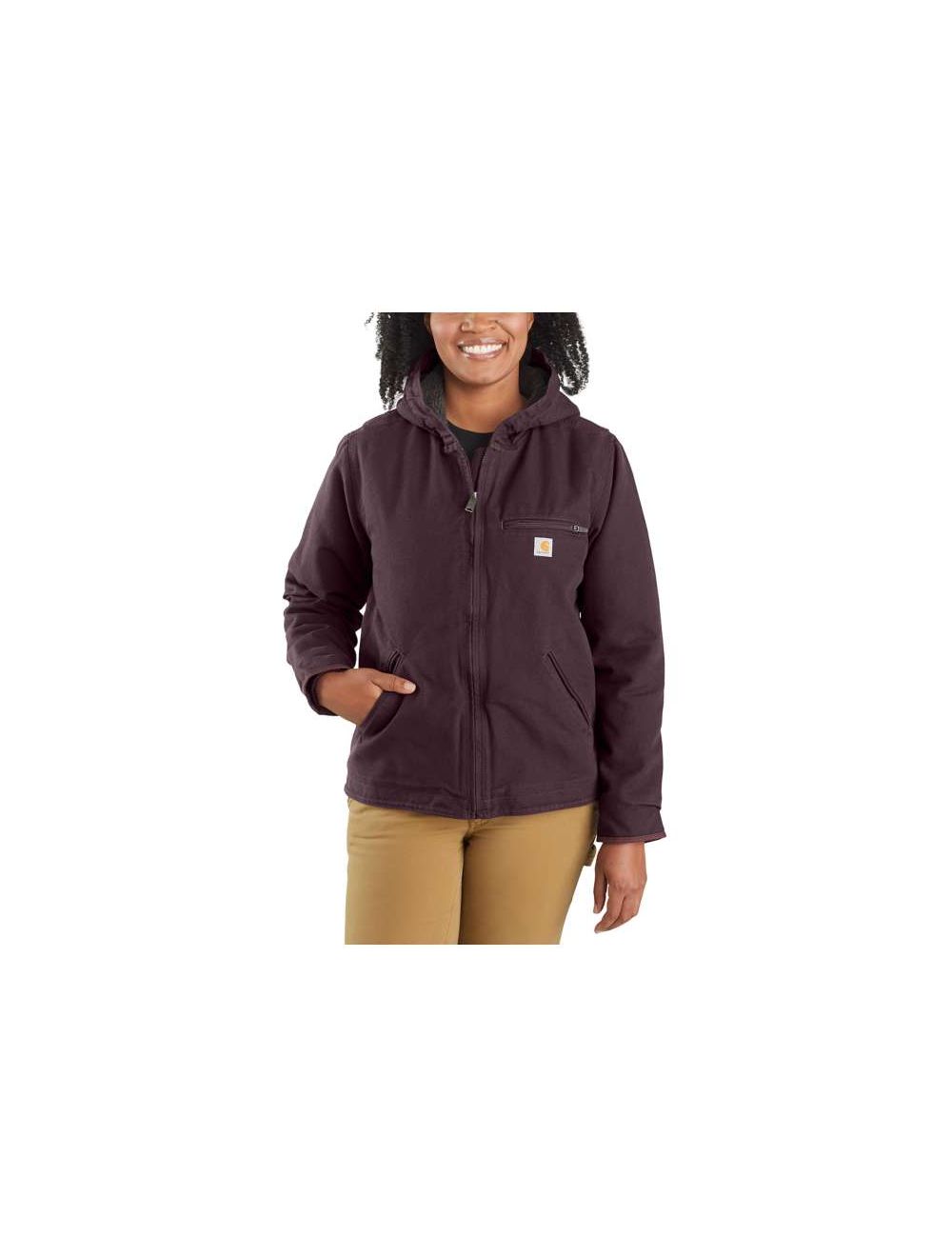 Carhartt Women's Loose Fit Washed Duck Sherpa Lined Jacket - 104292 – WORK  N WEAR