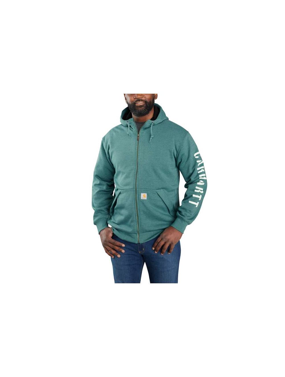 Carhartt Men's Medium Peat Cotton/Polyester Rain Defender Original Fleece  Lined Graphic Sweatshirt 104637-306 - The Home Depot