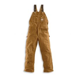 Carhartt Mens Quilt-Lined Zip-To-Thigh Bib Overalls BIG & TALL