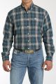 Cinch Men's Longsleeve Plaid Print Button-Down Western Shirt