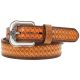 Hooey Men's Hands-Up Basket Weave Classic Hooey Belt