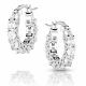 Montana Dazzling Delight Crystal Hoop Earrings