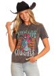 Rock And Roll Women's Crew Neck Graphic Tee