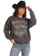 Rock & Roll Women's Ride Em' Cowbody Graphic Pullover