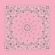 Western Express Made in the USA - Light Pink Paisley Bandana