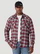 Wrangler Men's Retro Long Sleeve Flannel Western Snap Plaid Shirt